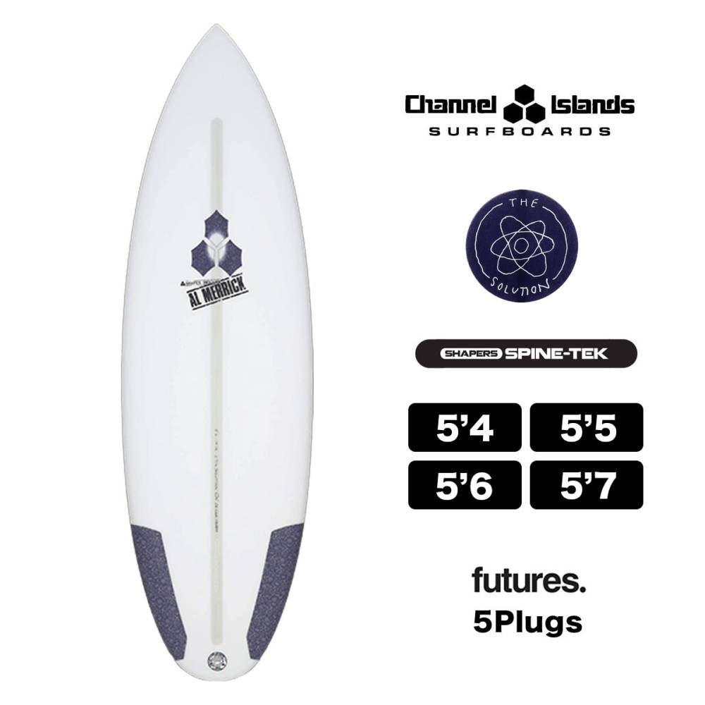 Channel Islands surfboards | THE SOLUTION SPINE-TEK futures 5'4 5'5 5'6 5'7