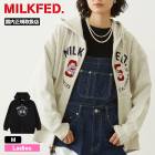 MILKFED. | COLLEGE LOGO PATCH ZIP UP HOODIE��103263012002��