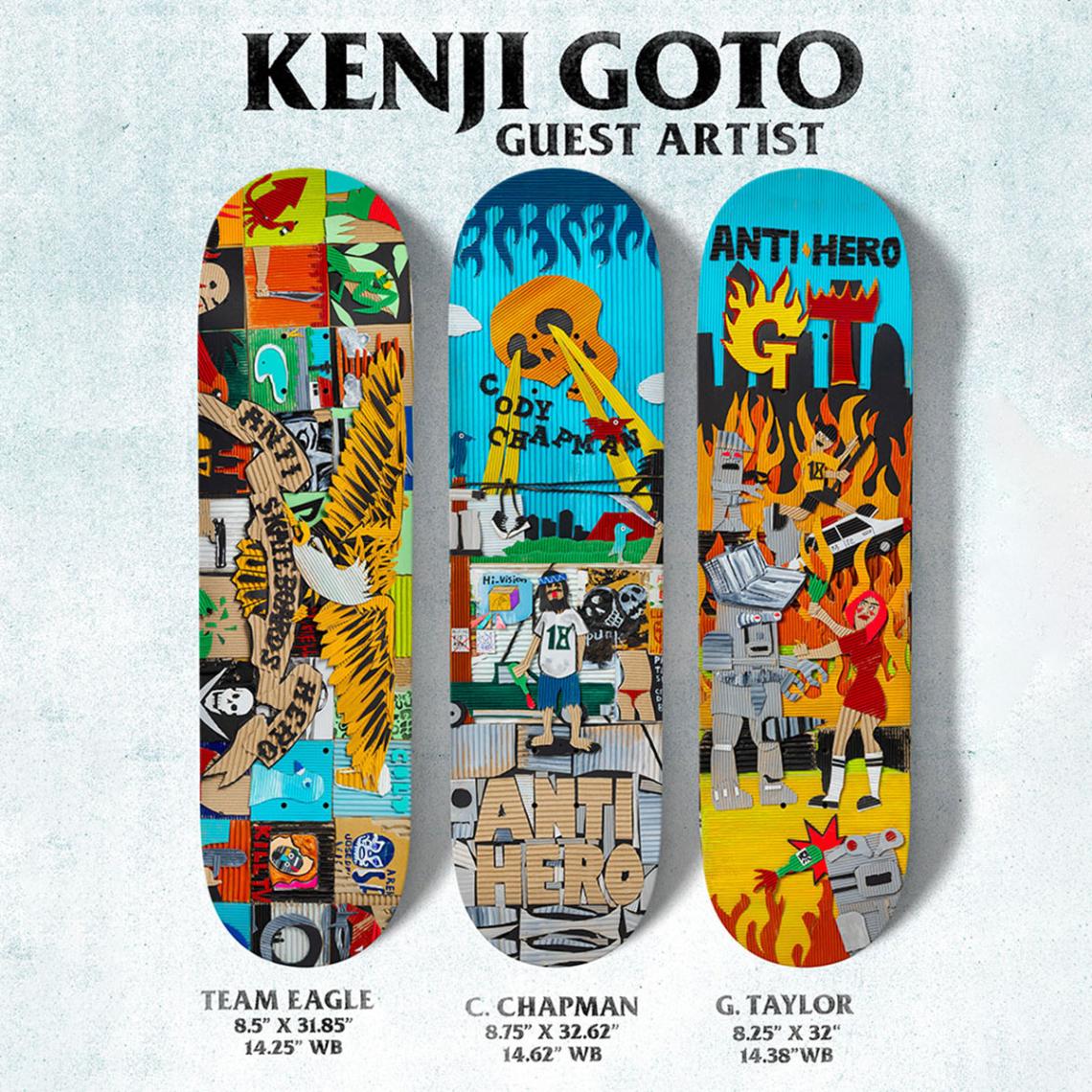 ANTI HERO アンチヒーロー KENJI GOTO DECK 後藤謙二 スケートボード