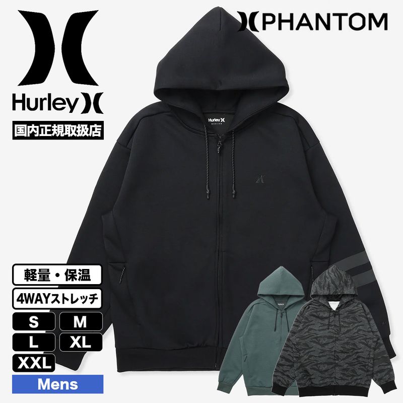 HURLEY  |  PHANTOM SWEAT BLOCK PARTY OVERSIZED ZIP UP HOODIE��MUFF262007��