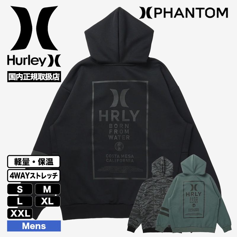 HURLEY  |  PHANTOM SWEAT HRLY OVERSIZED ZIP UP HOODIE��MUFF262011��