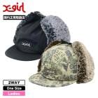 X-GIRL  | BOX LOGO EMBROIDERED DOG EAR JET CAP��105263051001��