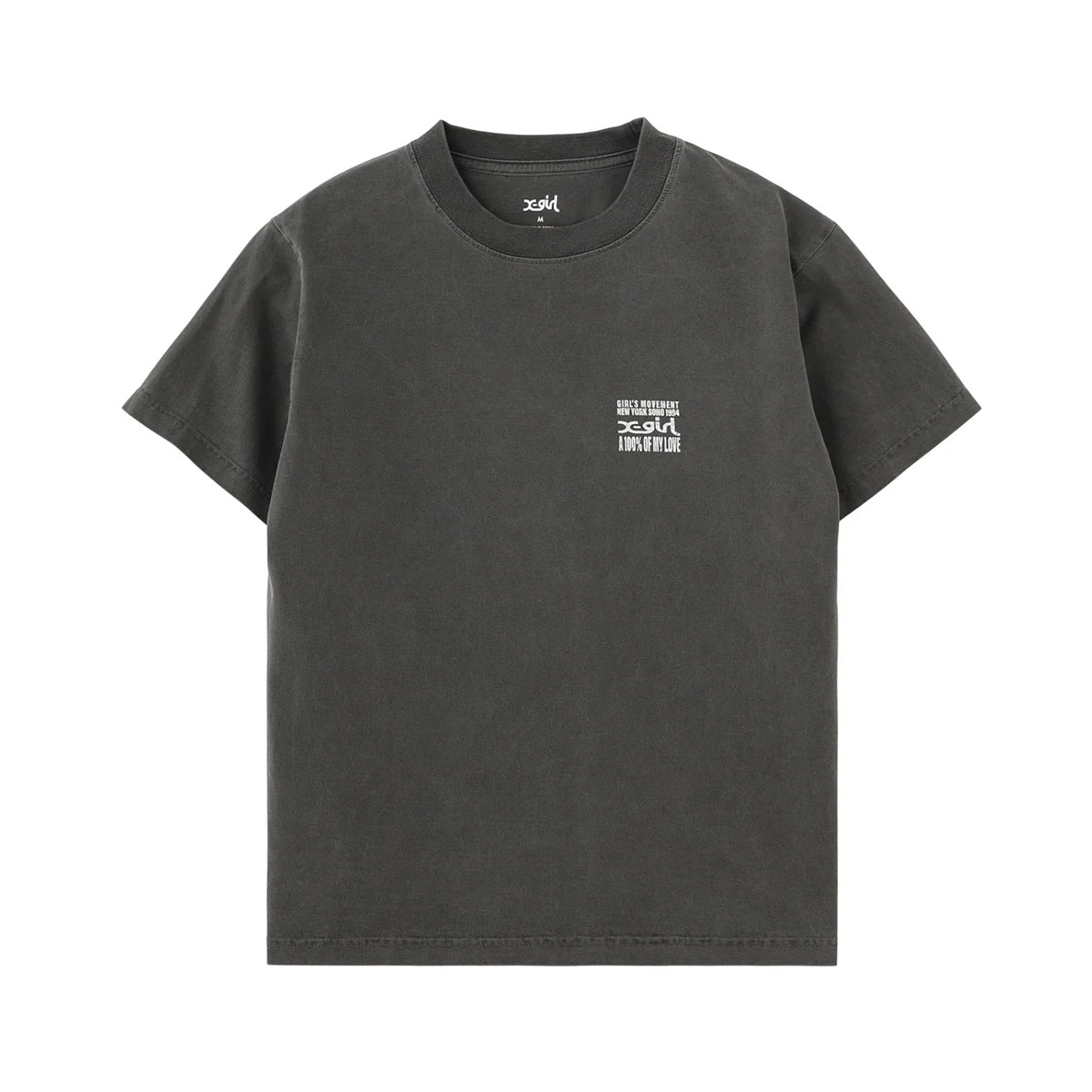 X-GIRL  | FADED HARD COLORS BOX LOGO S/S TEE��105262011034��