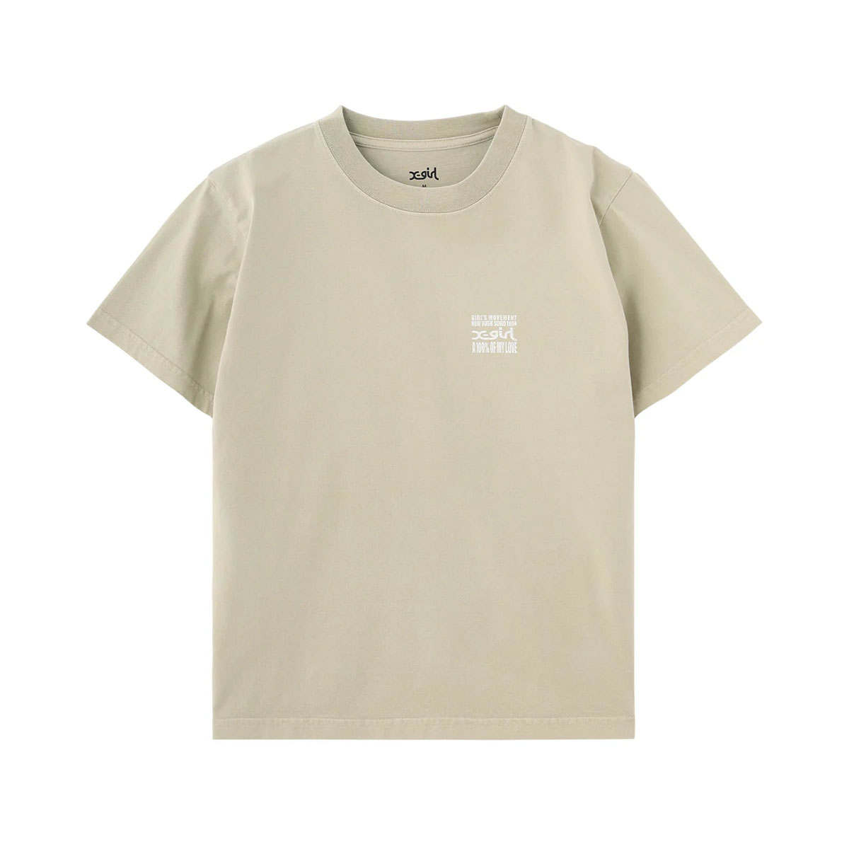 X-GIRL  | FADED HARD COLORS BOX LOGO S/S TEE��105262011034��