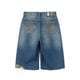 X-GIRL  | EMBLEM POCKET DISTRESSED DENIM SHORTS��105263031008��