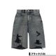 X-GIRL  | EMBLEM POCKET DISTRESSED DENIM SHORTS��105263031008��