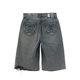 X-GIRL  | EMBLEM POCKET DISTRESSED DENIM SHORTS��105263031008��