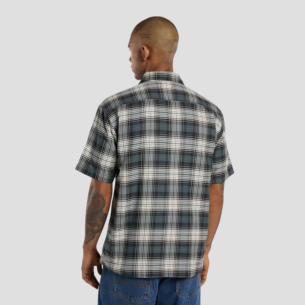 DICKIES �ǥ��å�����  �������ȥܡ��ǥ��� ��� Ⱦµ����� �����å� �ޥ���������������� ���������� �͵��֥��� | MA CHECK WORK SHIRTS��DK0A8674��