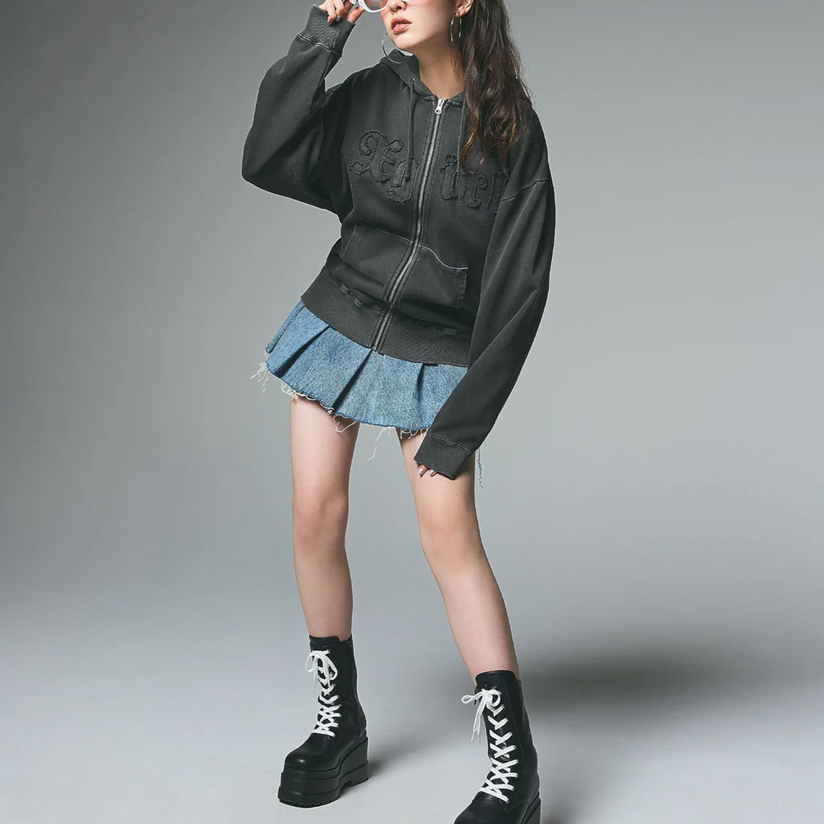 ��30%OFF ���ꥢ��󥹥�����ۥ��å��������� ��ǥ����� ���åץѡ����� �������å� �ա��� ������ơ����ù� ��3�� S M ���ȥ꡼�ȿ͵��֥��� X-GIRL ���� 2025 �����105253012015��