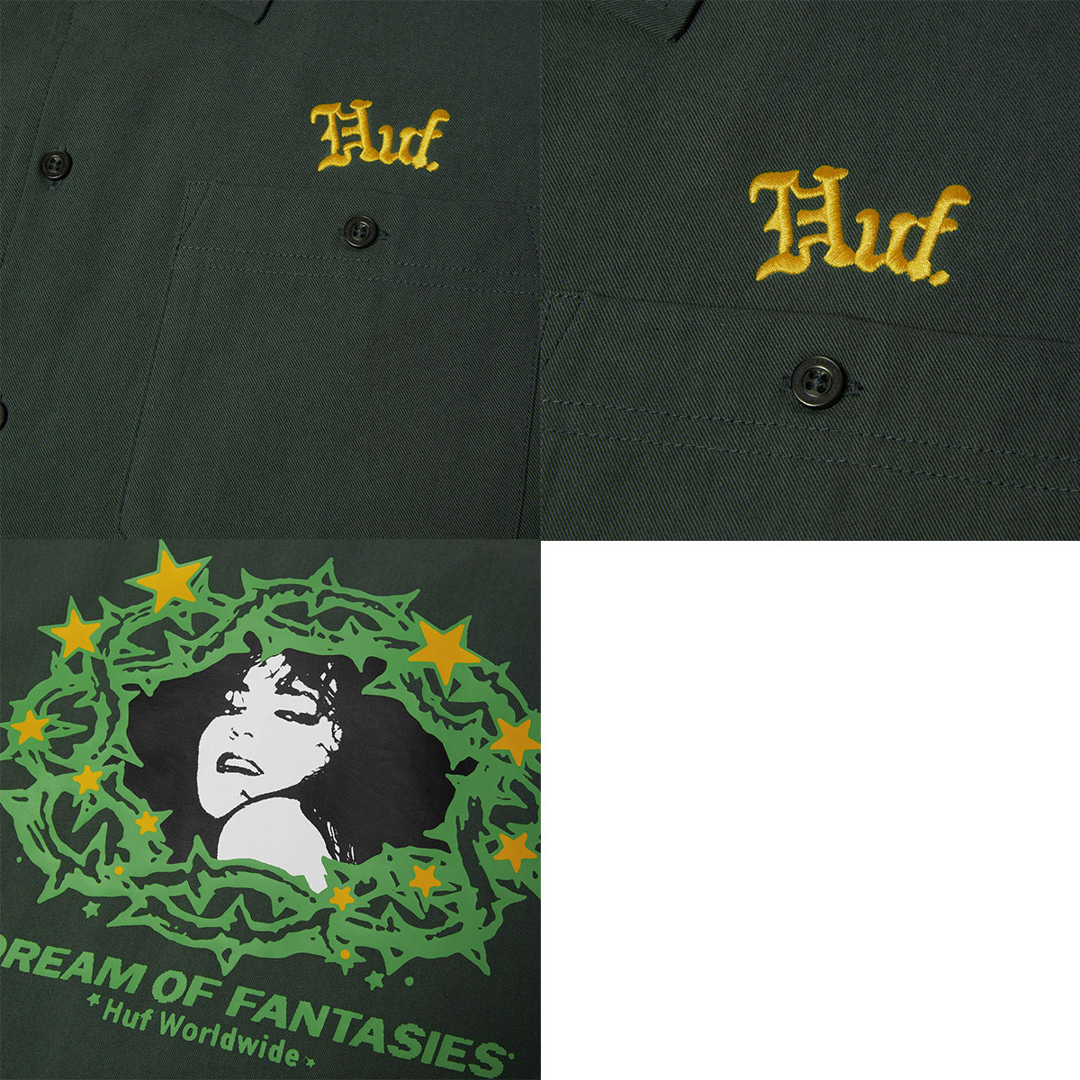 huf | FANTASIES WORK SHIRT��BU00267��