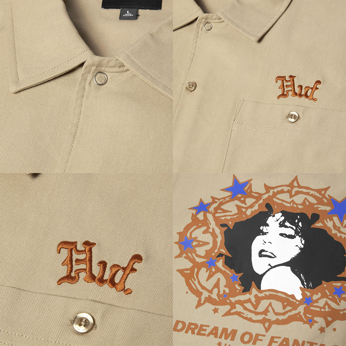 huf | FANTASIES WORK SHIRT��BU00267��