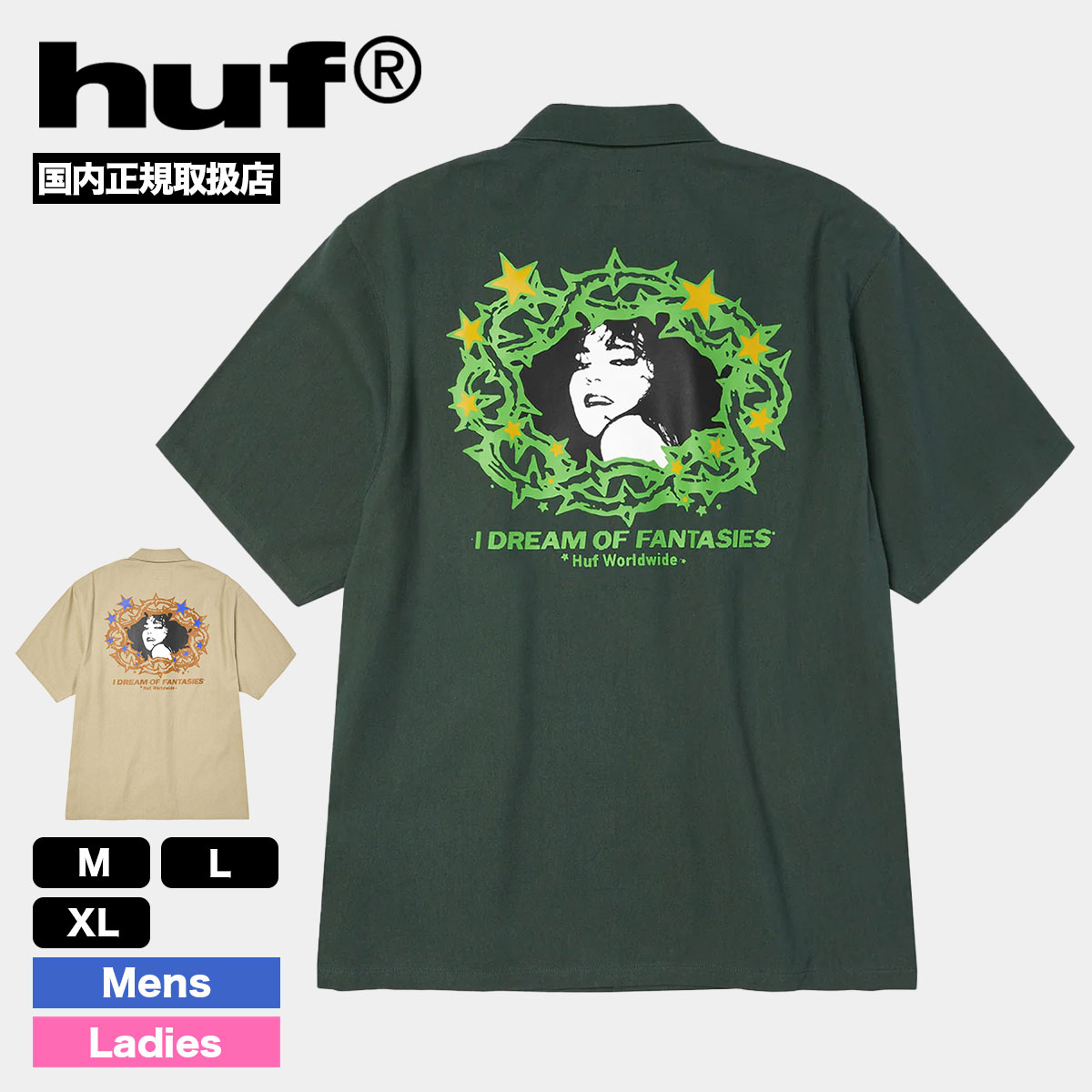 huf | FANTASIES WORK SHIRT��BU00267��