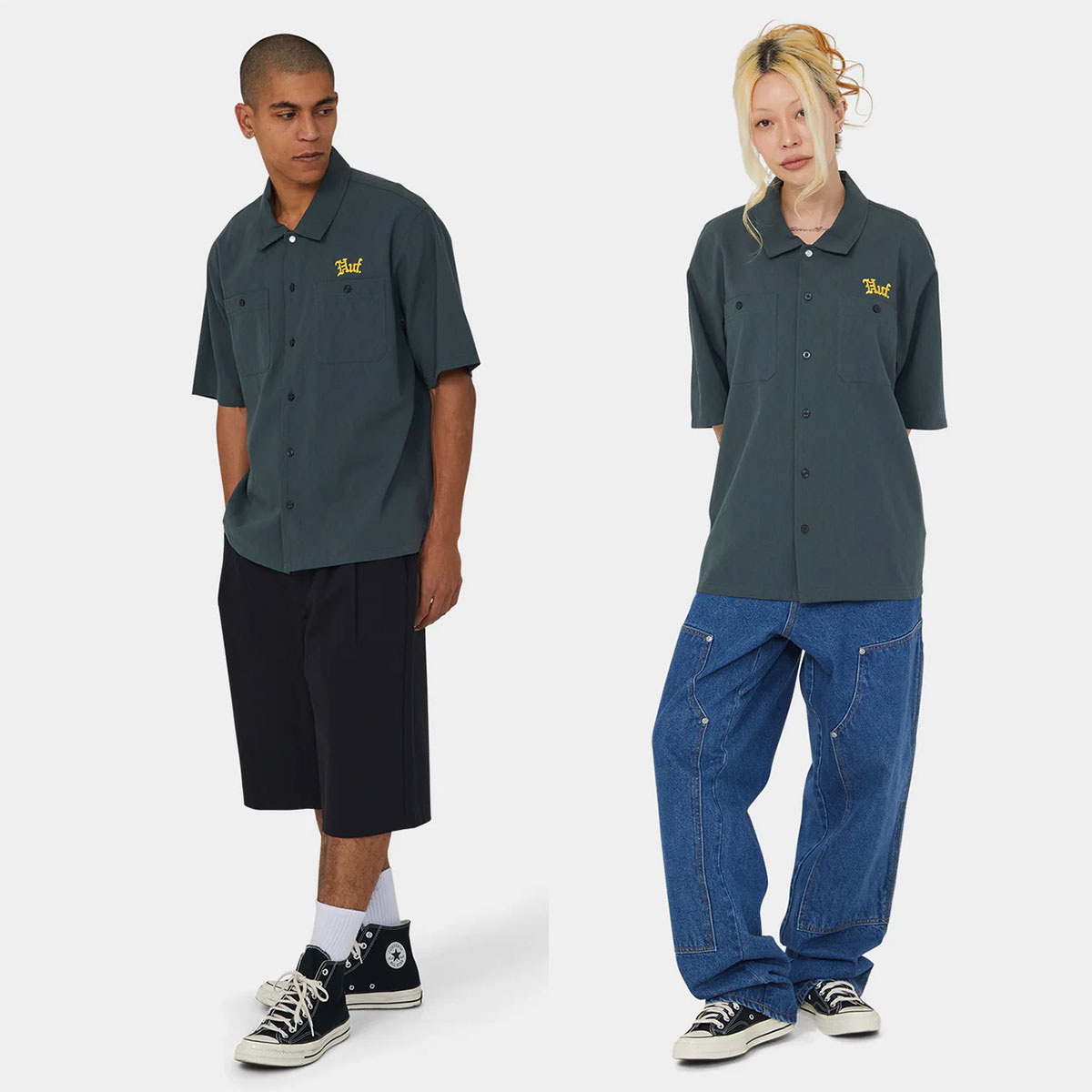 huf | FANTASIES WORK SHIRT��BU00267��