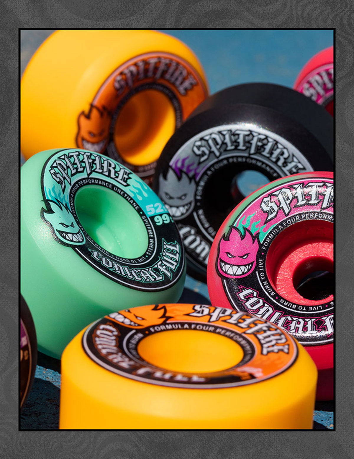 SPITFIRE WHEELS | Team Color Pack F4 Conical Full 99a 54/56mm��21110012B54��