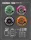 SPITFIRE WHEELS | Team Color Pack F4 Conical Full 99a 54/56mm��21110012B54��