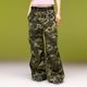 X-GIRL  | FADED WIDE LEG FLARE CARGO PANTS��105263031011��