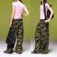 X-GIRL  | FADED WIDE LEG FLARE CARGO PANTS��105263031011��