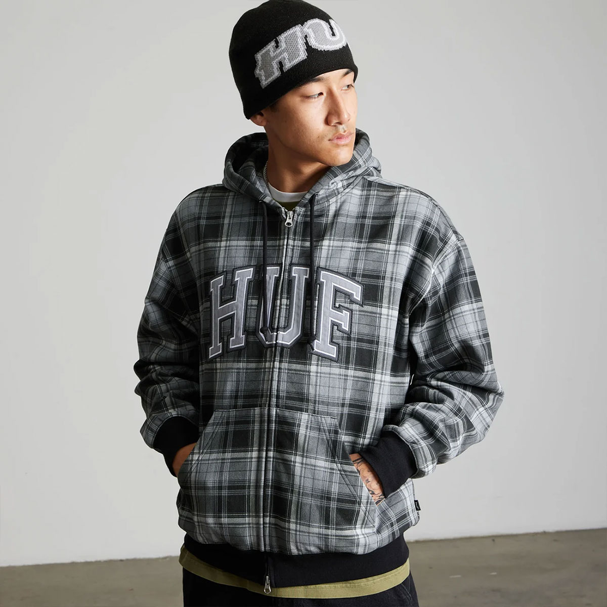 HUF  | GALAXY SKULL BEANIE��BN00196��