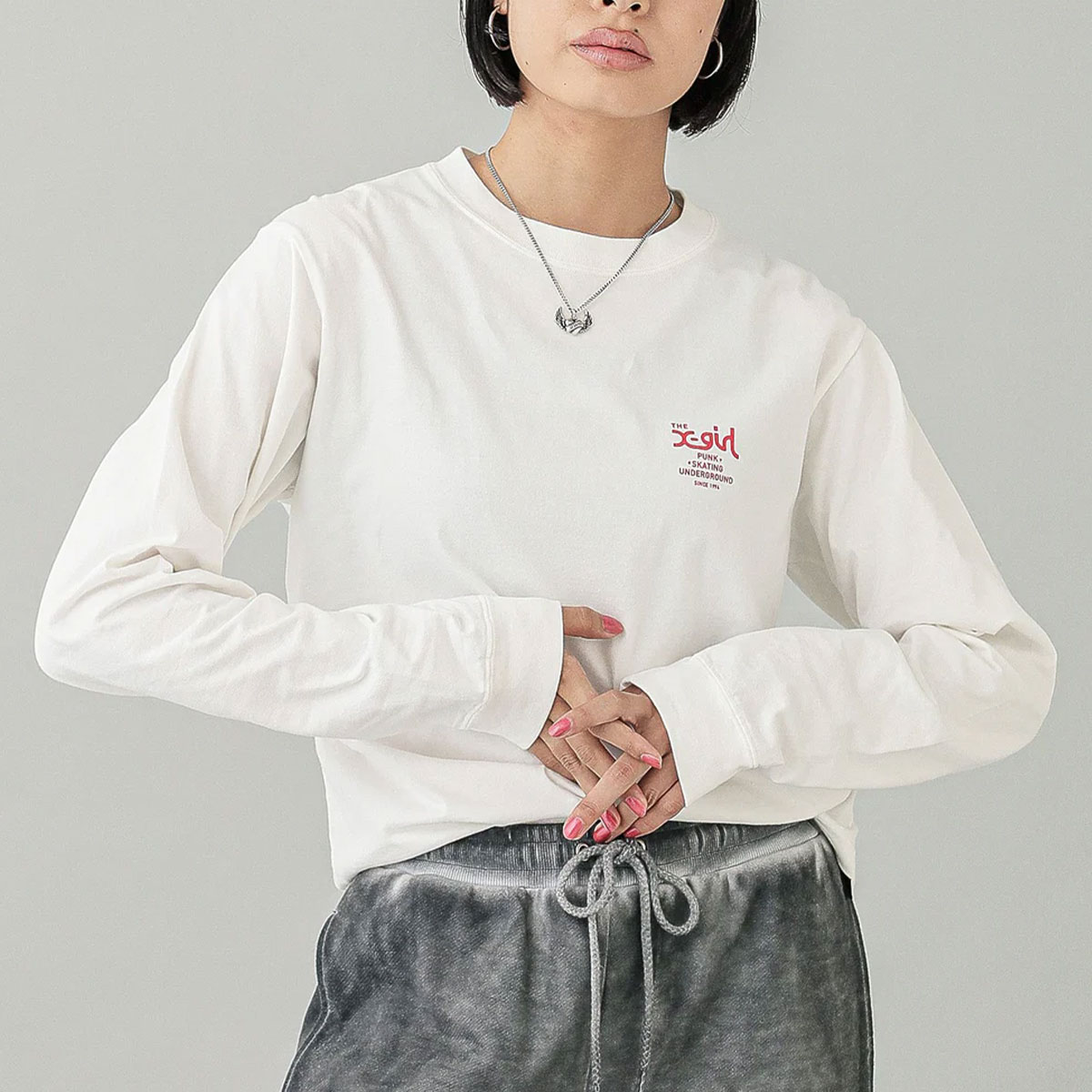 ڥޡۥå T ĹµT  Хåץ 3 M ȥ꡼ȿ͵֥ X-GIRL  | RUSTY LOGO L/S TEE105251011018(JACK)