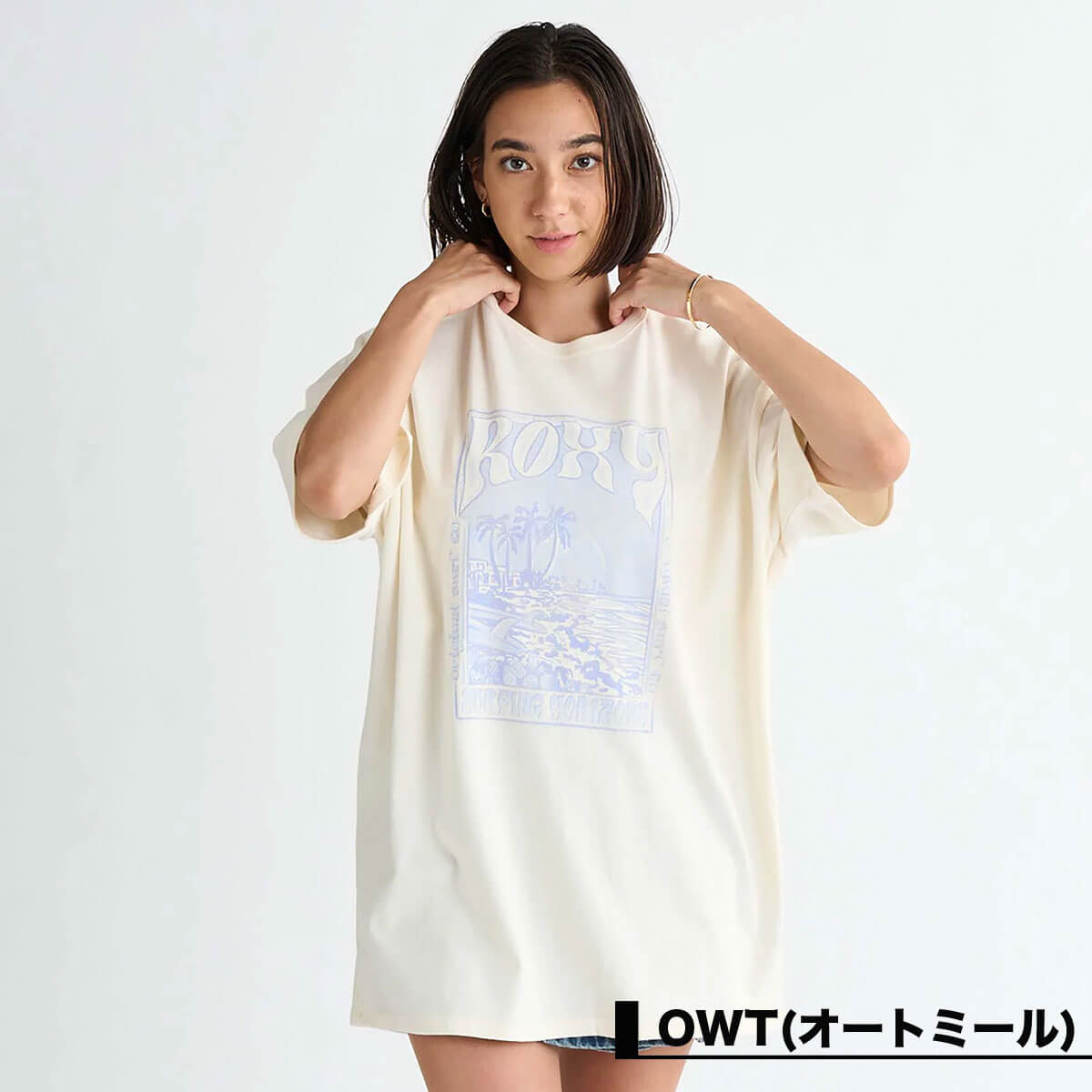 30%OFF ۥ ǥ ȾµT Tĥԡ СT ߥ˥ ȥåץ S M L ե  ͵ ֥ ROXY  | Roxy SURFING HORIZONSRST251074