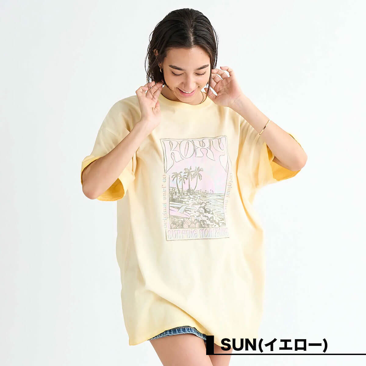 30%OFF ۥ ǥ ȾµT Tĥԡ СT ߥ˥ ȥåץ S M L ե  ͵ ֥ ROXY  | Roxy SURFING HORIZONSRST251074