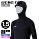 BEWET |  1.5WJ L/S HOODED RASH GUARD��50072��