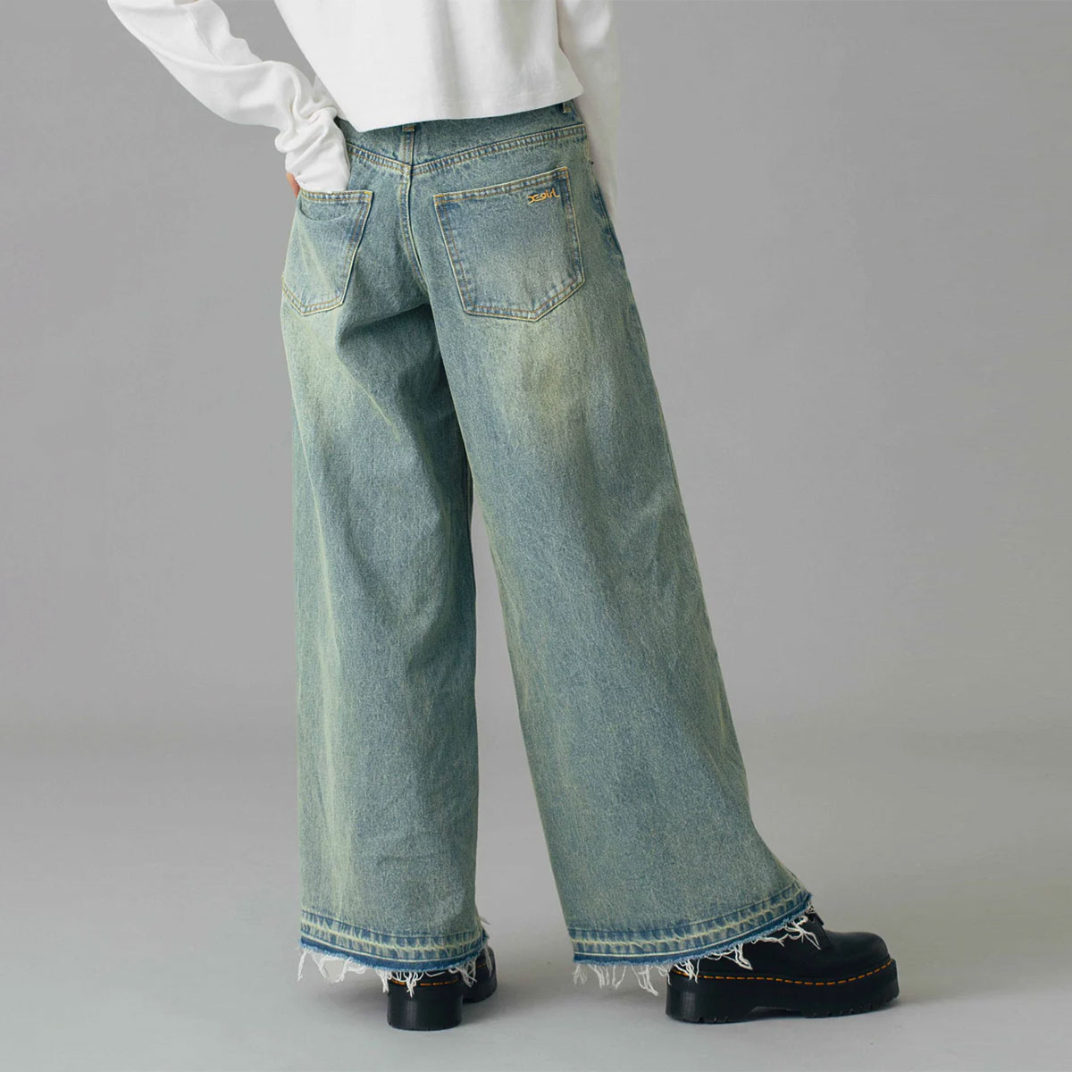 ��20%OFF ���ե�����ۥ��å��������� �ǥ˥�ѥ�� M �����饤�� �롼�����륨�å� ���åȥ��� ��2�� ���ȥ꡼�ȿ͵��֥��� X-GIRL ���� | LOW RISE OVERDYED DENIM PANTS��105251031003��