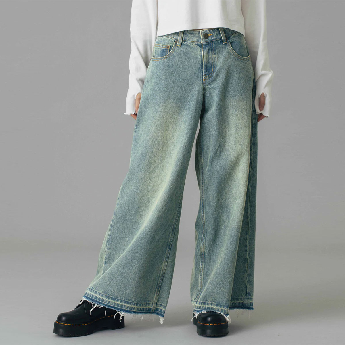 ��20%OFF ���ե�����ۥ��å��������� �ǥ˥�ѥ�� M �����饤�� �롼�����륨�å� ���åȥ��� ��2�� ���ȥ꡼�ȿ͵��֥��� X-GIRL ���� | LOW RISE OVERDYED DENIM PANTS��105251031003��
