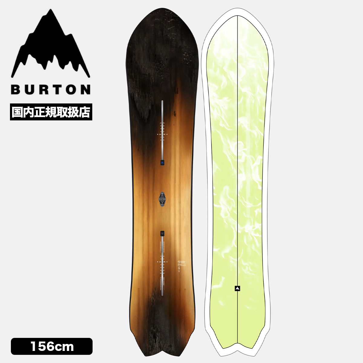 ��20%OFF ���ꥢ��󥹥������BURTON �С��ȥ� ���Ρ��ܡ��� �� 3D �ե��å��� �ǥ��쥯����ʥ� 156cm ���å� ���Υܡ� �͵� �֥��� ���� | 3D FISH Directional Flat��W26JP-222351��