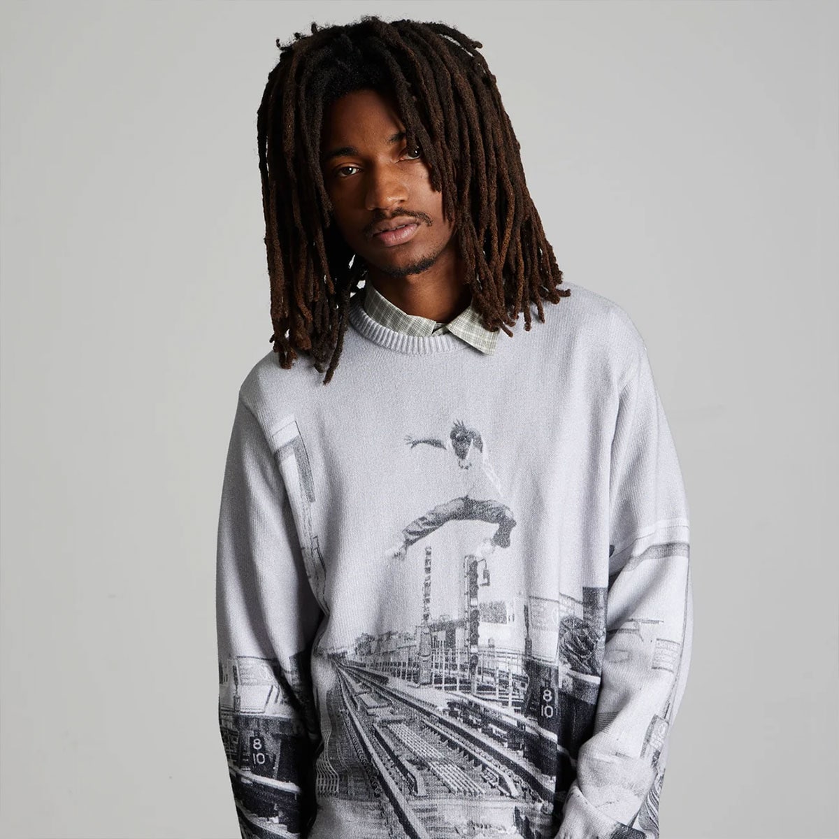 HUF  | TAKING THE LEAP SWEATER��KN00607��