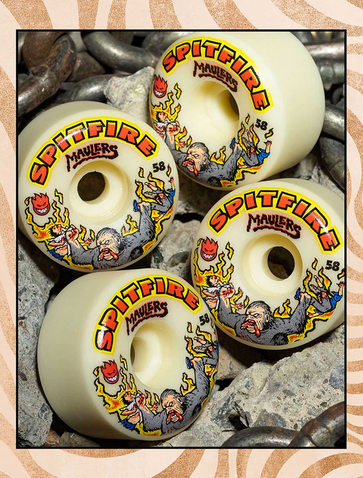 ���ԥåȥե����� �������� 58mm �⡼�顼�� �������ȥܡ��� �����ܡ� SPITFIRE WHEELS | MAULERS WHEEL CONICAL FULL SHAPE��2111036858��