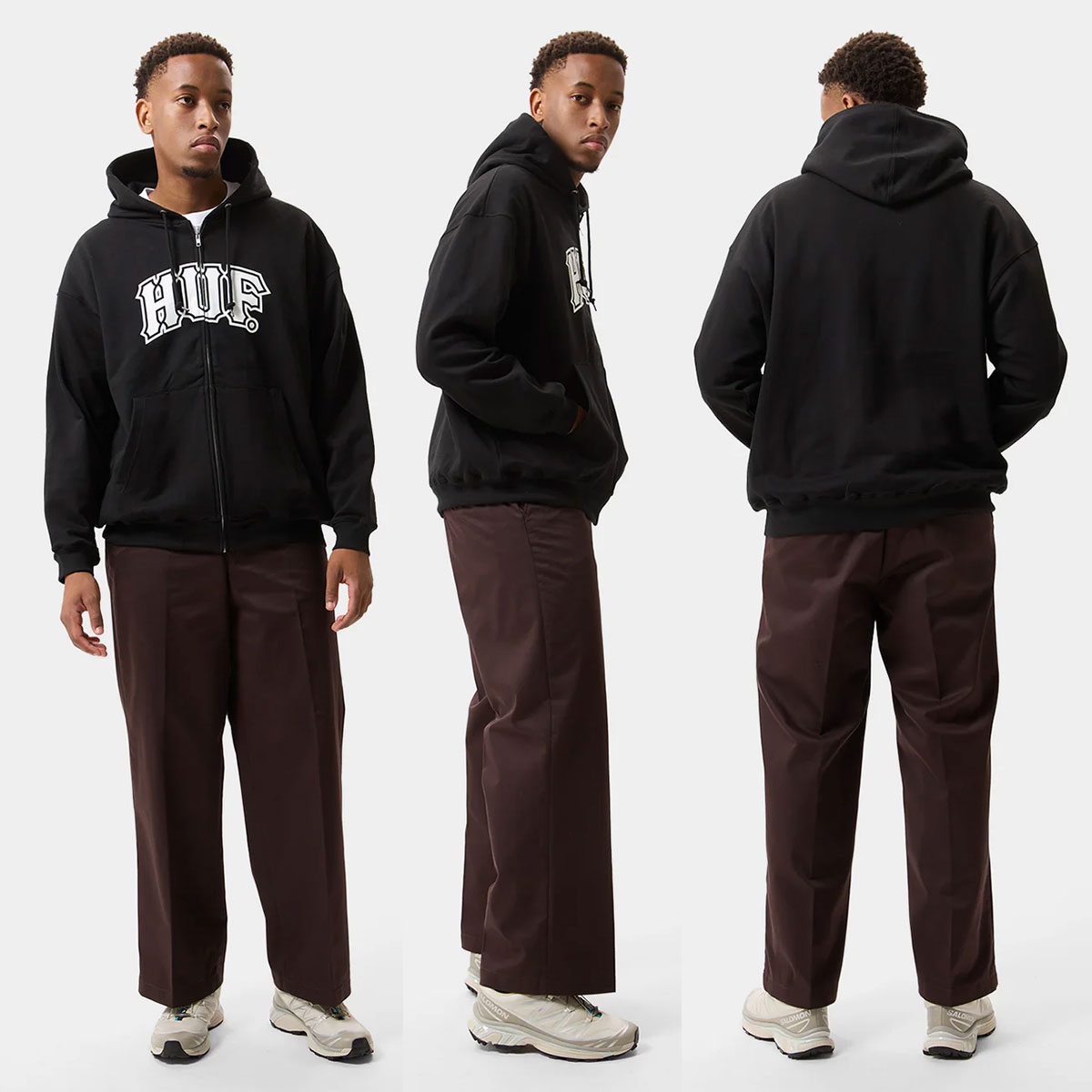 HUF   | CLASSIC ARCH FULL ZIP HOODIE��PF00844��