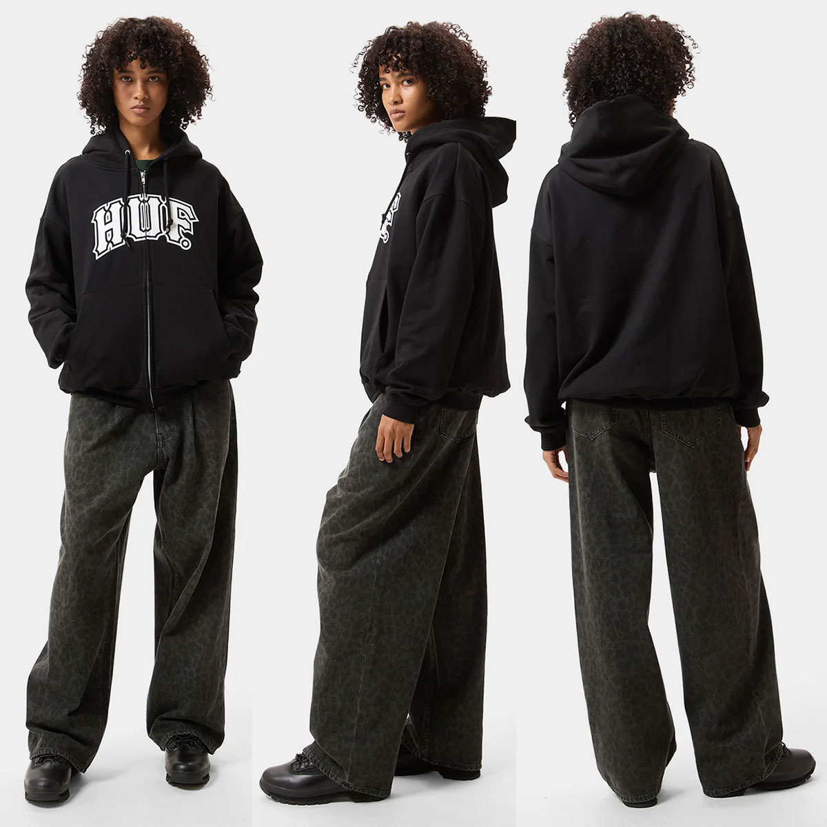 HUF   | CLASSIC ARCH FULL ZIP HOODIE��PF00844��