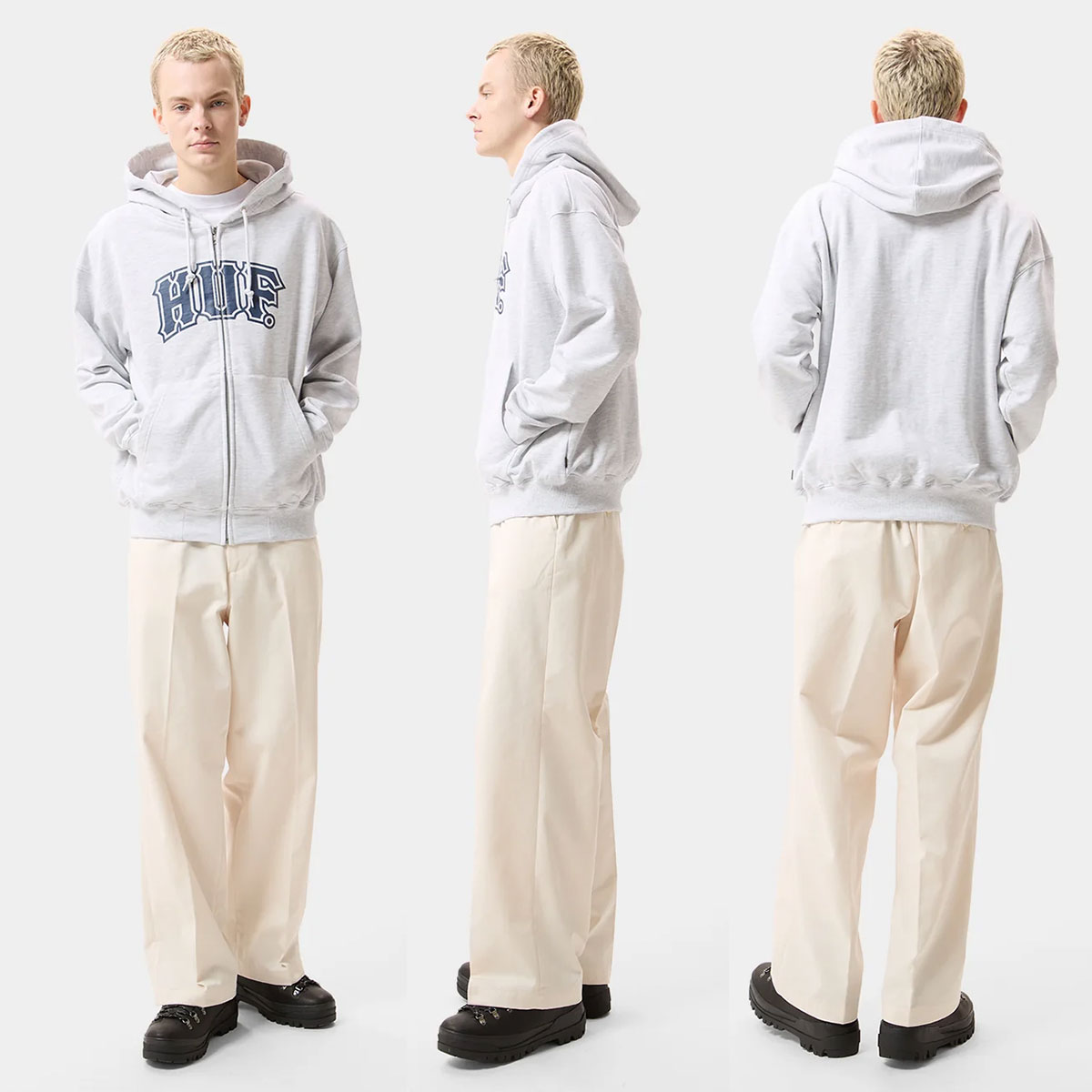HUF   | CLASSIC ARCH FULL ZIP HOODIE��PF00844��