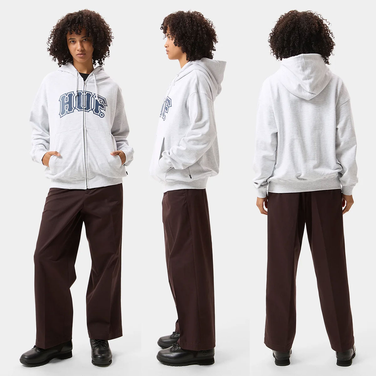 HUF   | CLASSIC ARCH FULL ZIP HOODIE��PF00844��