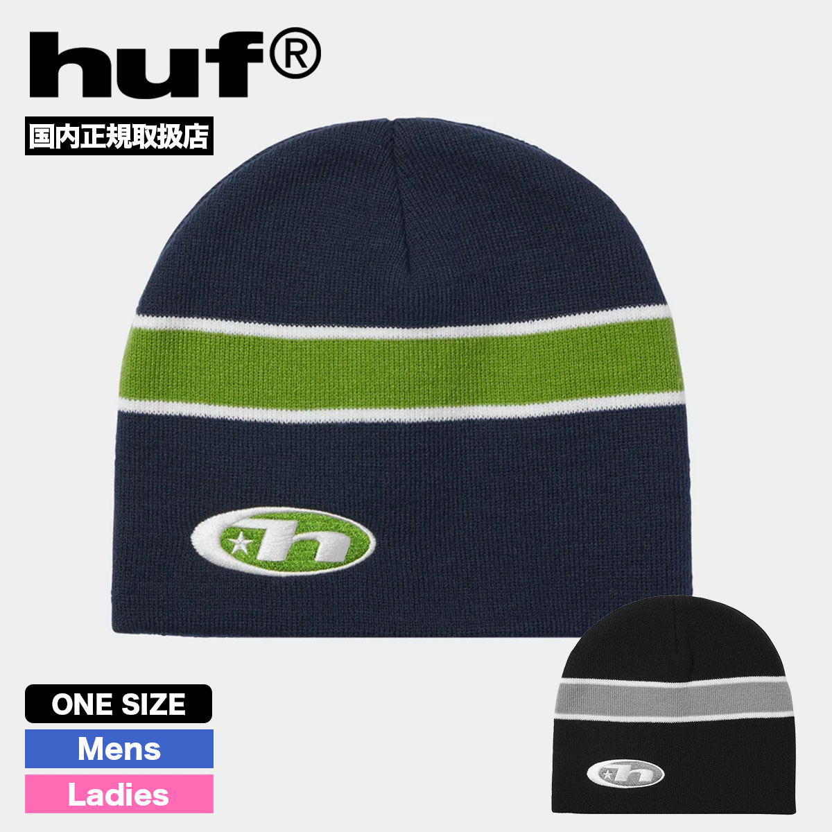 HUF   | FREQUENCY SKULL BEANIE��BN00197��