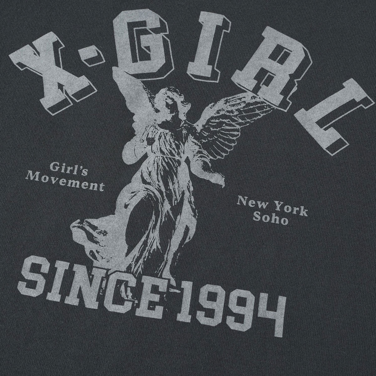 X-girl  | ANGEL AND LOGO RAGLAN L/S BABY TEE��105261013003��