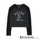 X-girl  | ANGEL AND LOGO RAGLAN L/S BABY TEE��105261013003��