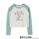X-girl  | ANGEL AND LOGO RAGLAN L/S BABY TEE��105261013003��