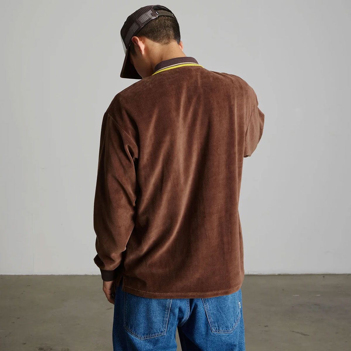 HUF  | PARKER VELOUR LS POLO��KN00609��