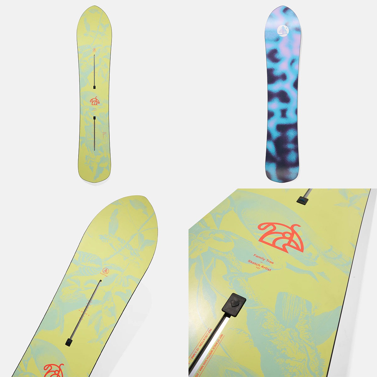 �ڥ��Ρ��������BURTON �С��ȥ� ���Ρ��ܡ��� �� �ե��ߥ꡼�ĥ꡼ �����å������ƥ����� �����С� 155cm ���Υܡ� �͵� �֥��� ���� | Family Tree Sketch Artist Camber��W26JP-302901��