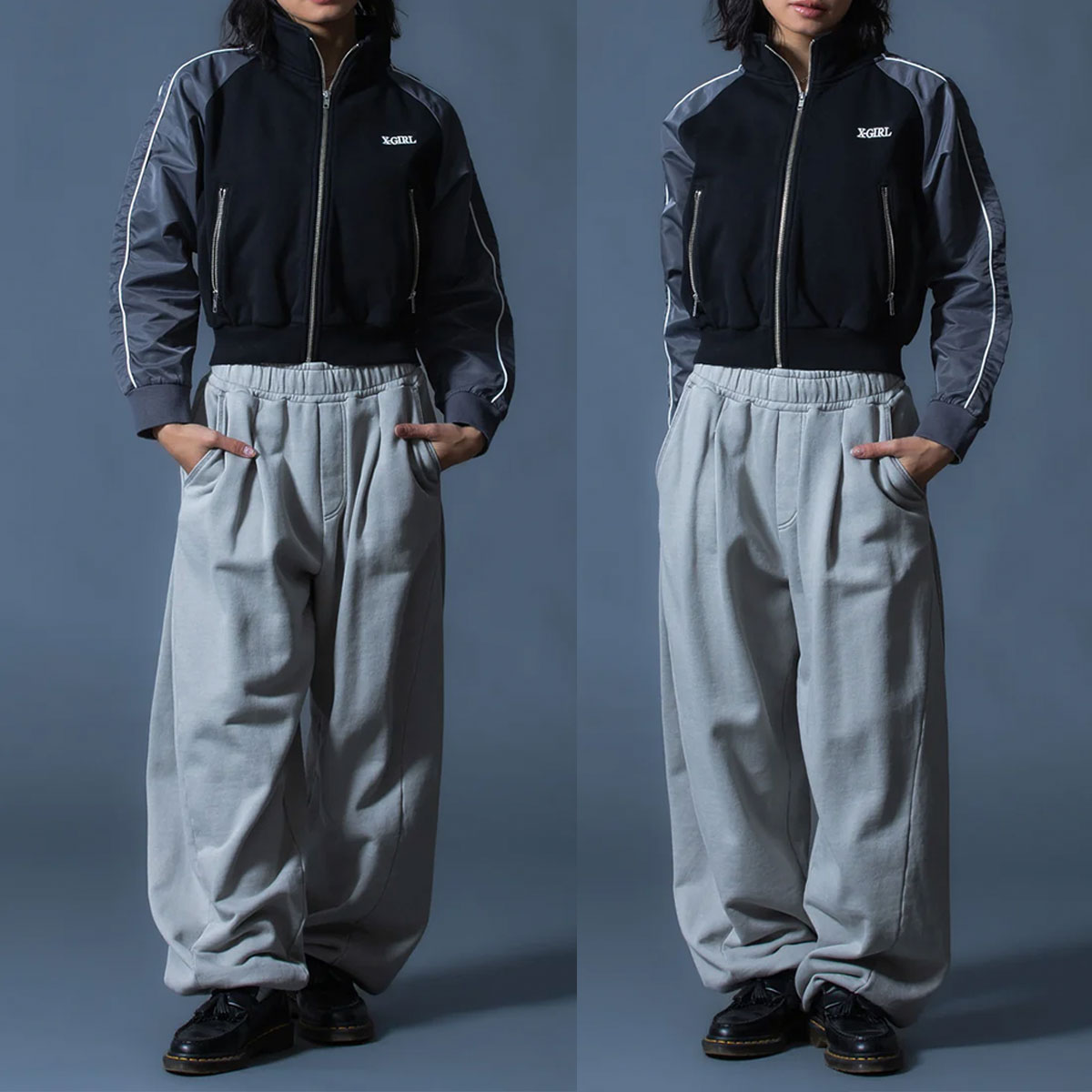 X-girl | PIGMENT DYED SCRIPT LOGO SWEATPANTS��105261031001��