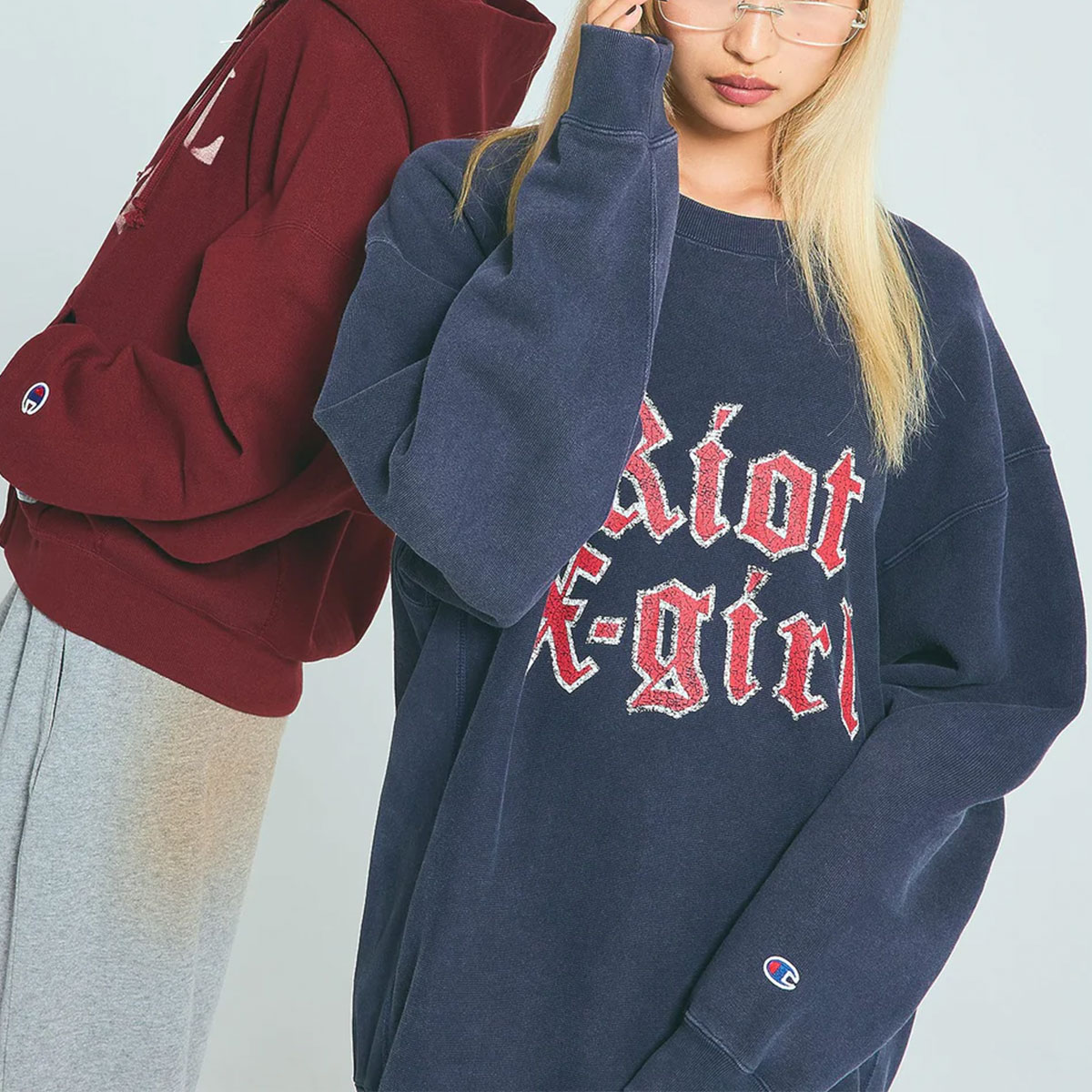 ���å��������� �����ԥ��� �������å� �ȥ졼�ʡ� �ȥåץ� ��ǥ����� �����С������� ���ԡ��� M ���ȥ꡼�ȿ͵��֥��� X-GIRL ���� 2025 ���� | X-girl �� Champion��105254012022��