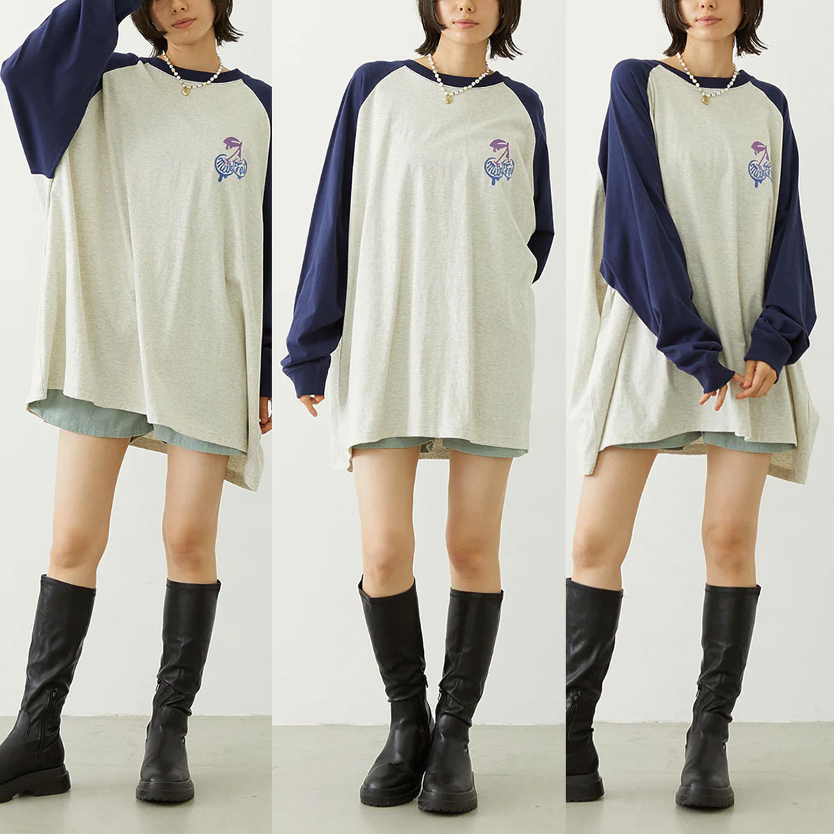 �ߥ륯�ե��� ��ǥ����� ����T Ĺµ T����� �ӥå�T �����С������� �饰��� ������ �������� ���� ��2�� �͵��֥��� MILKFED. �����103261013003��