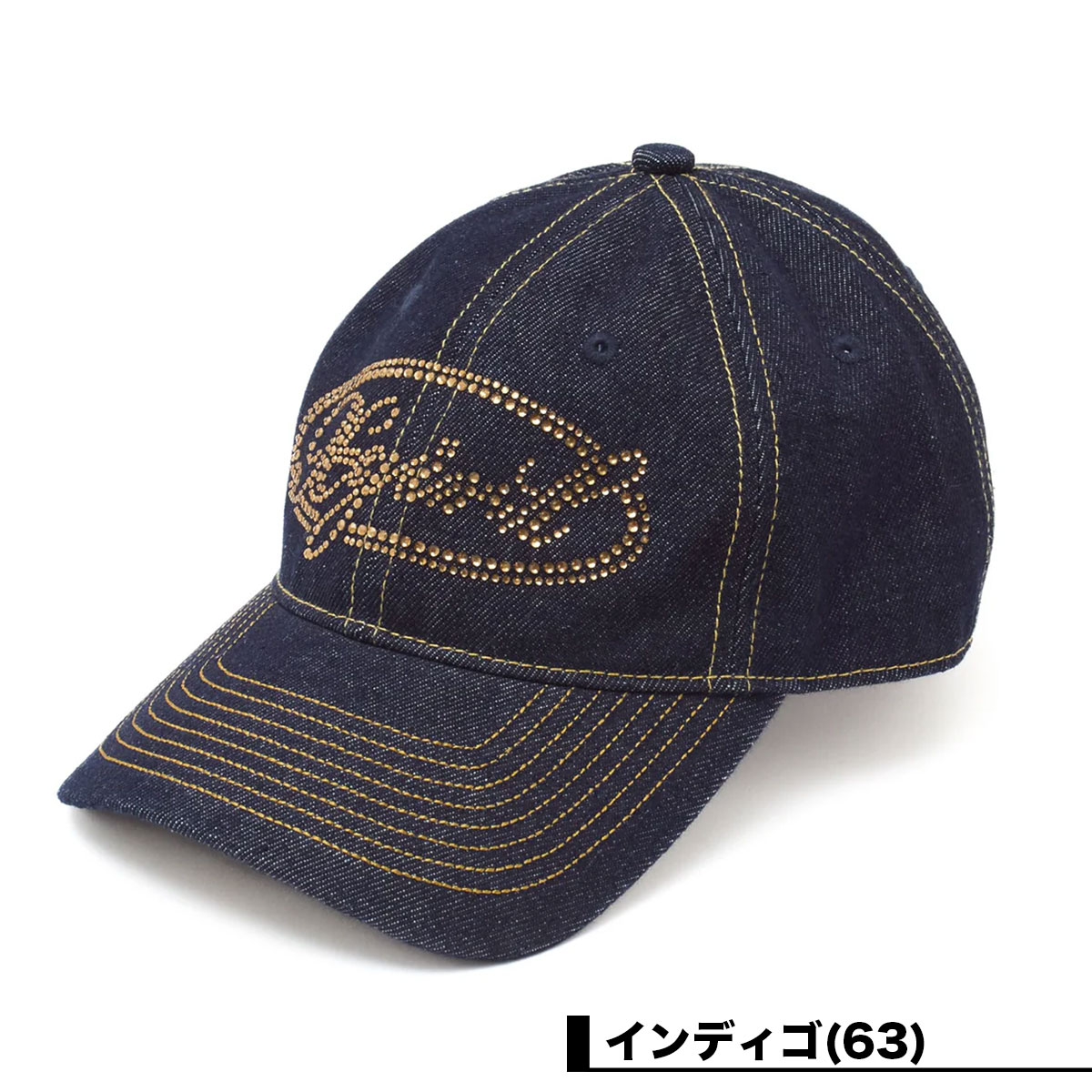 X-girl | RHINESTONE OVAL LOGO 6PANEL DENIM CAP��105261051009��
