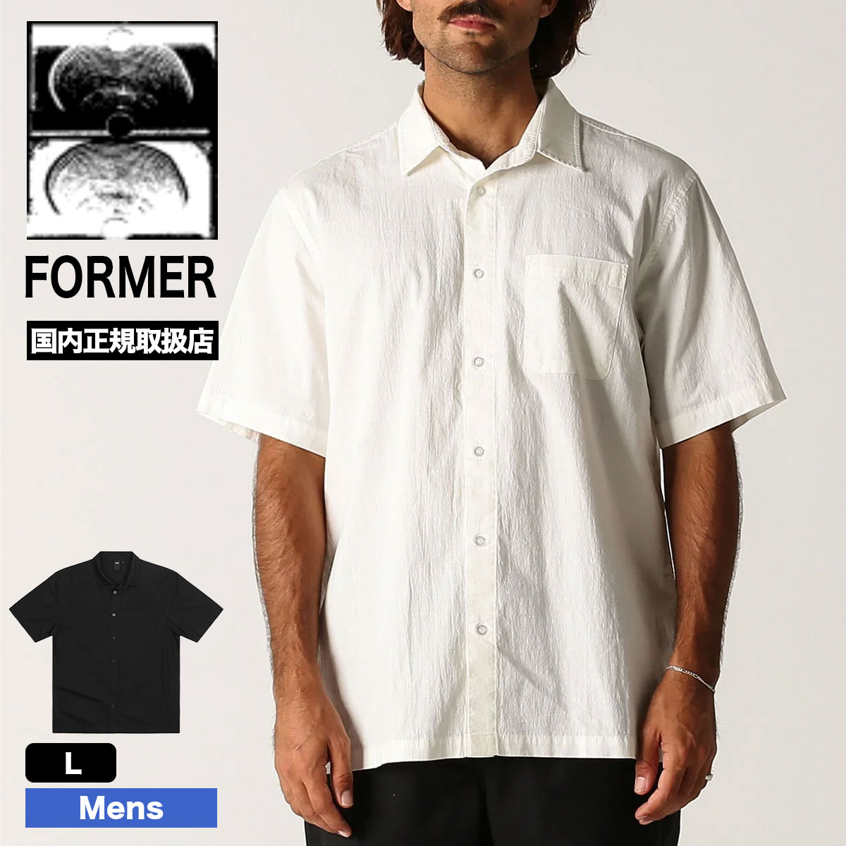 20%OFF ۥեޡ  Ⱦµ 饳åȥ  ɽ 2 L ե ȥɥ ȥ꡼ ͵ ֥ FORMER  | VIVIAN SS SHIRTFSH-24101