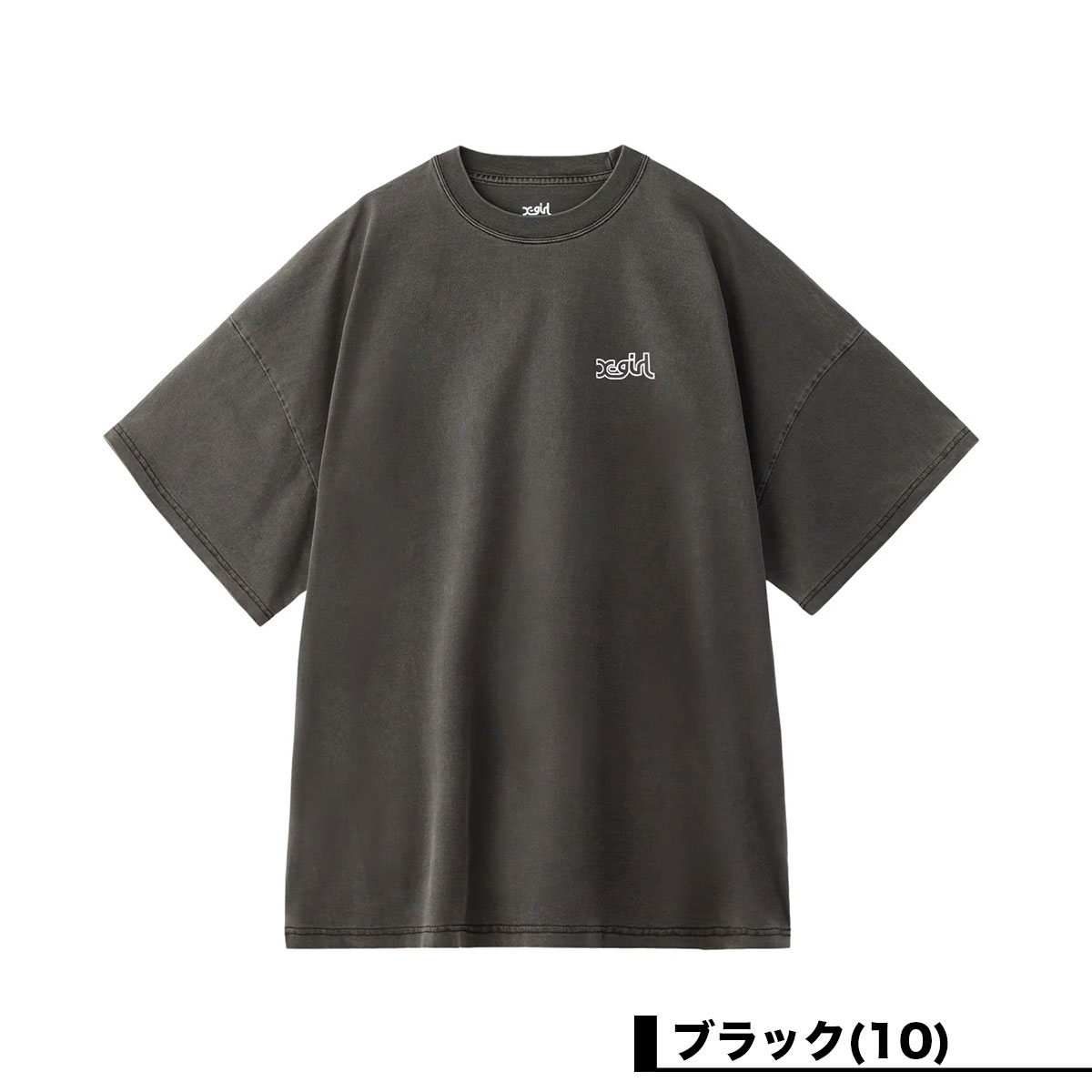 �ڿ��ե�����ۥ��å��������� ���ԡ��� T����ĥ��� �����С������� ���� ����ץ� ��2�� M ���ȥ꡼�ȿ͵��֥��� X-GIRL ���� | OVER PRINT MILLS LOGO S/S BIG TEE DRESS��105253041006��