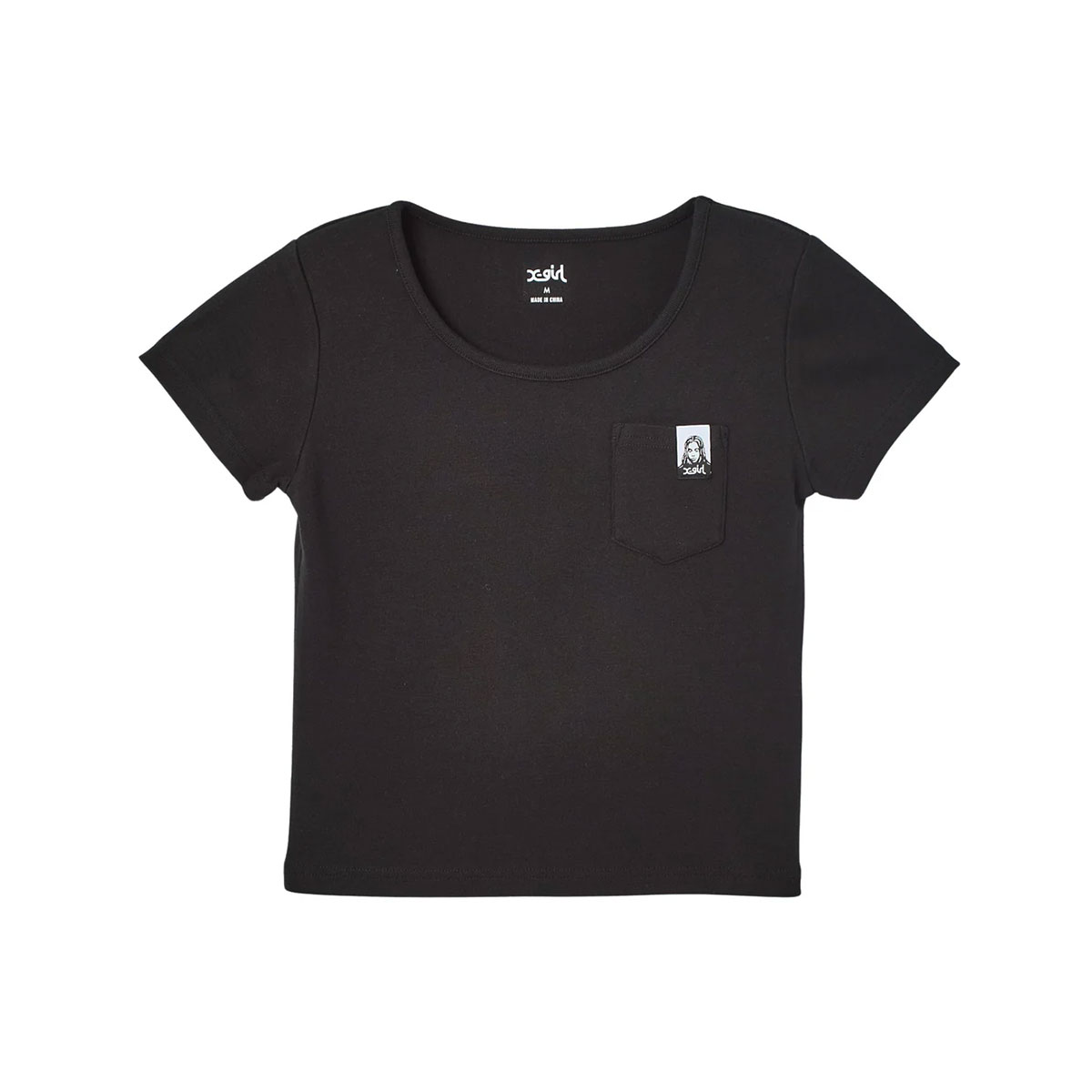 X-GIRL  | FACE LABEL S/S BABY TEE��105262013002��