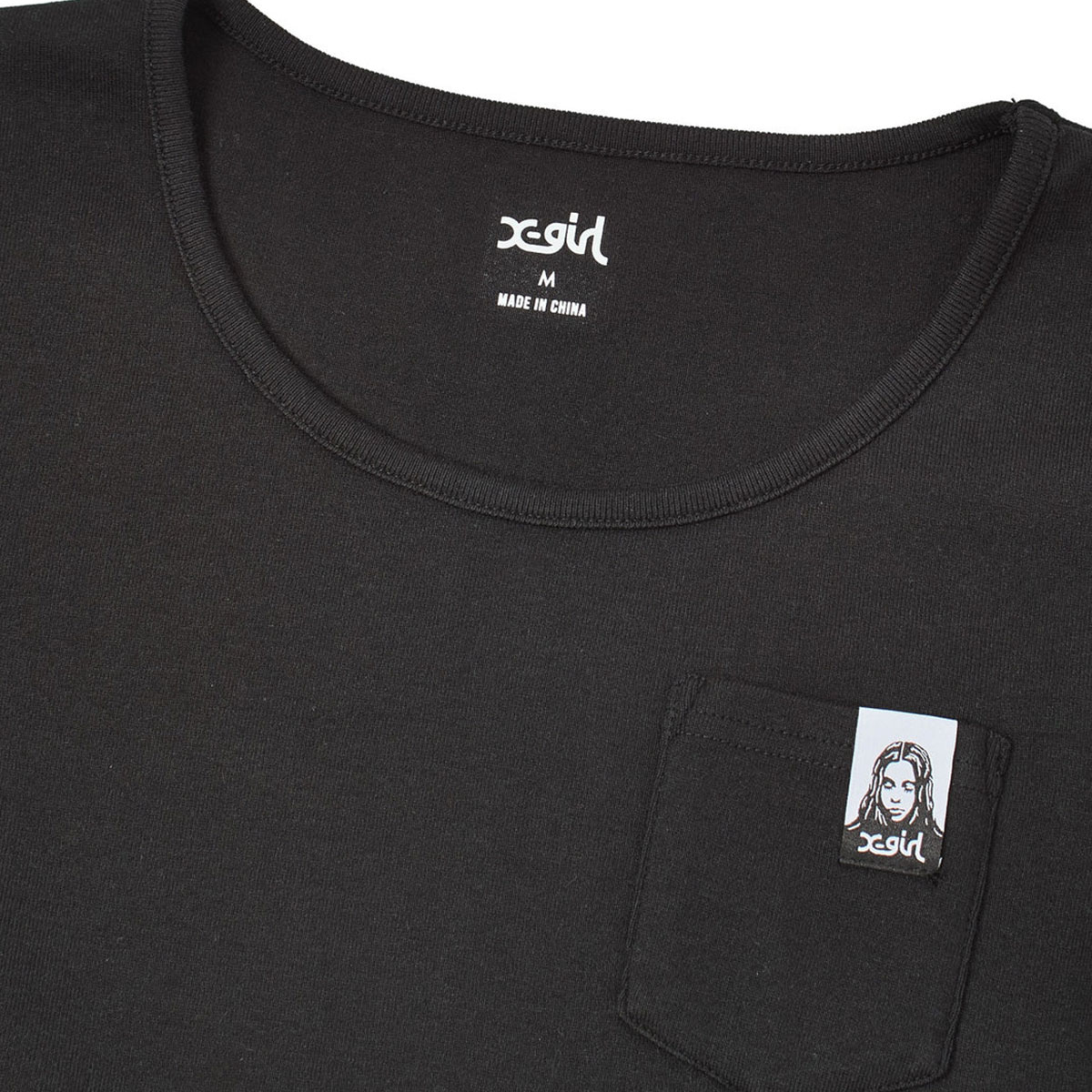 X-GIRL  | FACE LABEL S/S BABY TEE��105262013002��