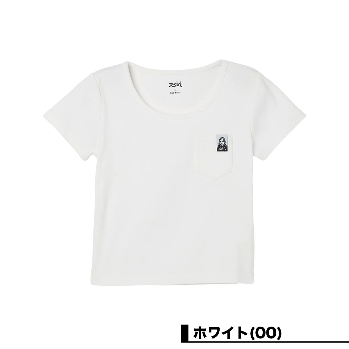 X-GIRL  | FACE LABEL S/S BABY TEE��105262013002��